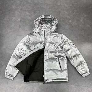 Chaquetas acolchadas impermeables transpirables para hombres Chaqueta acolchada de trabajo de invierno de seguridad reflectante para hombres - Product Image 4