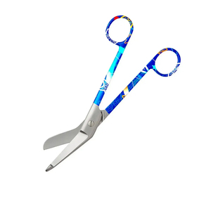 Ciseaux à point de pansement à poignée enduite de couleur Ciseaux médicaux à lame incurvée de 6 pouces Ciseaux chirurgicaux à pointe fine - Product Image 3