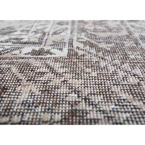 พรมขนสัตว์ถักมือสีเบจ-น้ำตาลลายเหรียญแบบอัฟกัน สำหรับตกแต่งห้องนั่งเล่นในบ้าน -EA-3062 (CS-01) - Product Image 3