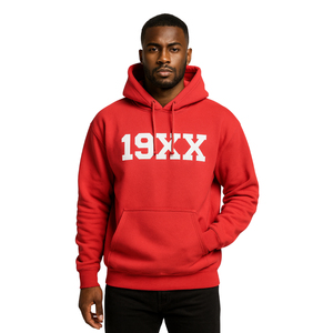 Sudadera con capucha roja KAP, mezcla de algodón, ropa de fraternidad griega, ropa de calle personalizada Divine Nine HBCU Greek Life con Año de fundación - Product Image 1