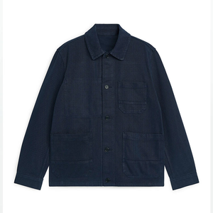 เสื้อแจ็กเก็ตผ้าทอลายทแยงสำหรับบุรุษผ้าคอตตอน100% มีโลโก้ตามสั่งสำหรับฤดูหนาว - Product Image 5