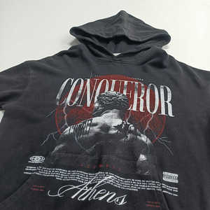 Sudadera con Capucha Extra Grande Personalizada, 100% Algodón, Estilo Holgado, Impresión Digital Urbana, Estilo Pullover, Lavada, para Otoño - Product Image 3