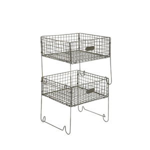 Cesta de Almacenamiento de Metal de 3 Niveles, Redonda, en Color Negro, para el Hogar y la Cocina, con Asa - Product Image 3