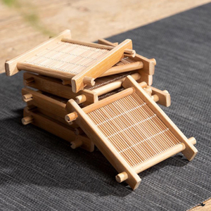 Salvamanteles Cuadrado de Mimbre para Té y Café, Aislante del Calor, Hecho en Vietnam - Product Image 6