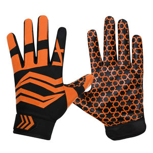 Gants de receveur de football de la meilleure qualité, respirants, antidérapants, haute adhérence, gants de football américain pour hommes adultes, prix bas, OEM - Product Image 3