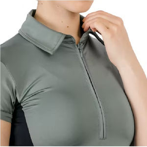 Ropa ecuestre de alta calidad, ropa deportiva, camiseta de manga corta con capa Base, camiseta técnica personalizada al por mayor para montar a caballo - Product Image 2