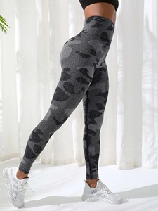 Custom Made Seamless Casual Soft Fabric High Waisted Breathable Yoga <b>Leggings</b> for Women - Product Image 2