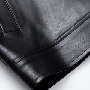 Vestes en cuir Vêtements personnalisés Vêtements d'hiver Veste en cuir Prix de gros Vestes en cuir de haute qualité - Product Image 6