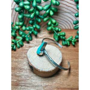 Donovan Skeets Kingman Turquoise & Sterling <b>Silver</b> Fashion <b>Cuff</b> <b>Bracelet</b> - Product Image 6