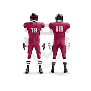 Uniforme de Fútbol Americano Personalizable de Alta Calidad, 100% Poliéster, Manga Corta, Secado Rápido, Transpirable, Cuello en V, para Hombre Adulto, Diseño 3D Personalizado - Product Image 1