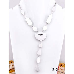 Collier tendance sud-ouest fait main, multi-pierres, turquoise, perle, diamant, argent sterling, motif floral doré, perles pour mariages - Product Image 4