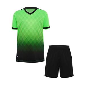 Conjunto Deportivo de Entrenamiento de Fútbol para Niños, Camiseta de Manga Corta con Contraste de Color y Pantalones Cortos, Conjuntos de Uniformes de Fútbol - Product Image 1