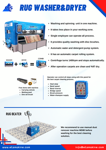 Nueva Máquina Centrífuga Automática para Limpieza y Lavado de Alfombras, la Más Económica y de Calidad - Product Image 4