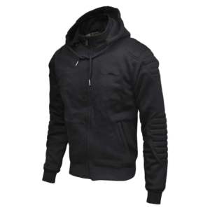 2025 nueva llegada Unisex Zip-Up Hoodie chaqueta de lana de manga larga negro estampado de moto impermeable a prueba de viento ropa deportiva de invierno - Product Image 1