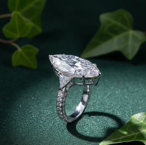 Nouvelle conception Aniva Jewels Bague de fiançailles certifiée IGI 6CT Or blanc 14 carats Diamant de laboratoire de forme marquise Bijoux tendance - Product Image 2