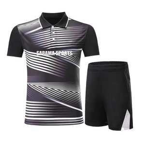 ชุดทีมปิงปองชายแบบกำหนดเอง OEM พร้อมโลโก้สั่งทำ ผ้าโพลีเอสเตอร์ 100% ระบายอากาศได้ดี - Product Image 1