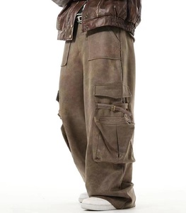 Pantalones Vaqueros Anchos de Pierna Ancha, Ligeros, de Cintura Media, Transpirables y Ecológicos para Hombre, Estilo Casual, Moda Urbana, Venta al Por Mayor, Tendencia 2026 - Product Image 3