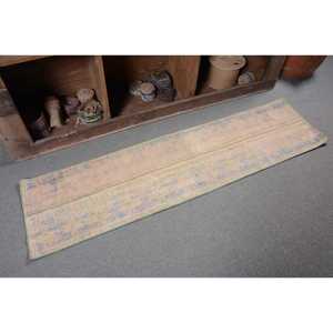 Alfombra de lana turca Vintage de 150cm X 176cm, diseño de retales blanco Beige, técnica de tejido plano de látex de 4m para decoraciones de sala de estar - Product Image 5