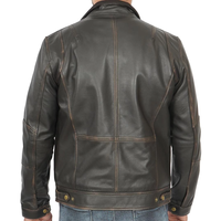 Veste en cuir pour homme de qualité supérieure, nouveau style, cuir naturel, vestes en cuir personnalisées pour homme, mode masculine