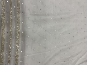 Telas DE TRABAJO DE ESPEJO bordado de Georgette de viscosa pura para Lehenga Choli Material de Lehenga bordado elegante - Product Image 2