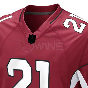 Jersey de Fútbol Americano Personalizado de Color Personalizado, Diseño Popular, Manga Corta, 100% Poliéster, Alta Calidad para Hombre - Product Image 4