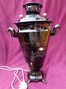 สิ่วแกะสลักทำด้วยมือถ่านหินยิงทองแดง Samovar 3 Lt - Product Image 2