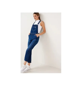 Thiết Kế Quần Jean Cotton Phụ Nữ Quần Áo Nhảy Phù Hợp Với Biểu Tượng Tùy Chỉnh In Ấn Denim Hàng Hóa Jumpsuit Phụ Nữ Mới Đến Với Mức Giá Tuyệt vời - Product Image 1