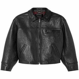 Chaquetas de Cuero y Lona Avirex de Invierno Hechas a Medida con Cuello Alto para Hombre - Product Image 5