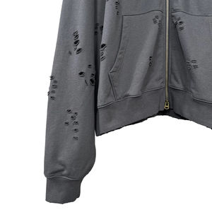 Hoodies et Sweat-shirts Homme Oversize Vintage Personnalisés Imperméables à Fermeture Éclair, Effet Délavé et Vieilli, Confort Extérieur, Fabricants - Product Image 4