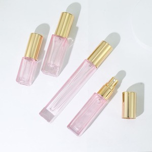 Botellas de Perfume Cuadradas de Vidrio con Logotipo Personalizado al por Mayor para Mujer, 3ml/5ml/10ml, Frascos Recargables Premium - Product Image 1
