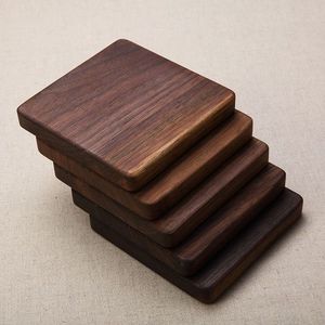 Juego de 4 de madera para decoración de comedor de Hotel diseño superior con revestimientos de madera de mango pulido oscuro superventas - Product Image 6