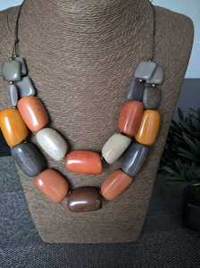 Collier statement en résine cristal artisanale pour femmes, colliers pendentifs tendance, bijoux tendance - Product Image 5