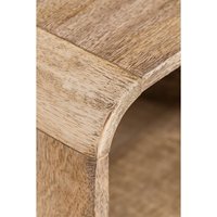 Table de chevet 2 tiroirs en bois de manguier Yulara