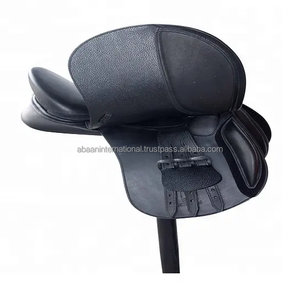 Selle d'équitation anglaise en cuir, design personnalisé, durable, best-seller, gullet interchangeable, 3 étriers - tailles et couleurs personnalisées disponibles - Product Image 2
