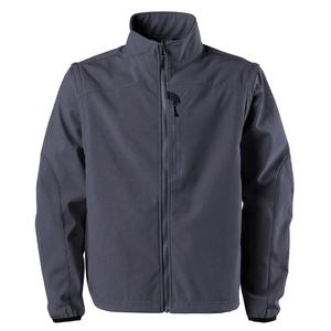Manteau d'hiver à fermeture éclair pour hommes avec logo personnalisé veste Softshell imperméable veste Softshell à manches longues - Product Image 4