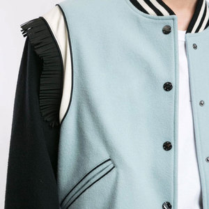 Veste d'hiver pour homme de haute qualité, coupe-vent, style Letterman, col montant, séchage rapide, respirante, prix raisonnable, confortable, logo sur le devant - Product Image 6