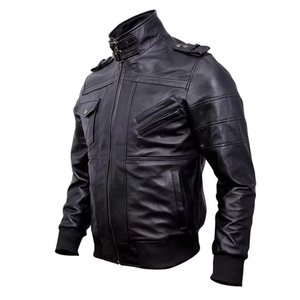 Chaquetas de Cuero para Hombre de Alta Calidad OEM, Talla Personalizada, a la Moda, Impermeables, Resistentes al Viento, Transpirables, para la Temporada de Invierno, Nuevas - Product Image 2