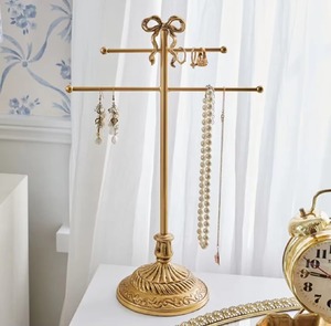 Présentoir à bijoux élégant pour boucles d'oreilles, colliers, bagues, présentoir de qualité supérieure pour table de courtoisie et décoration de chambre - Product Image 3