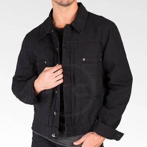 Nouvelle arrivée veste 100% coton pour hommes vêtements d'hiver décontractés en gros toile matériel pour homme - Product Image 6