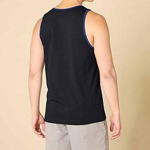 New Style Wholesale Breathable Knitted Sleeveless Polyester/Cotton <b>Drop</b> Armhole Tank Top for Men Workout Gym - Product Image 4