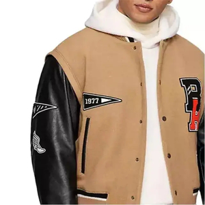 Veste de baseball en satin blanc pour hommes, veste universitaire en satin imprimé de lettres pour l'extérieur, fabricant professionnel Lettermen - Product Image 5