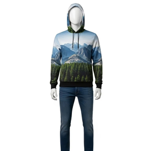 เสื้อฮู้ดผ้าฝ้ายโพลีเอสเตอร์พิมพ์ลายกันลมเสื้อกันหนาวแฟชั่นแนวสตรีทผ้าขนแกะนุ่มใส่สบายๆสำหรับผู้ชายผู้หญิงกลางแจ้ง - Product Image 1