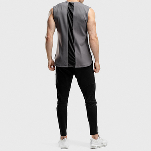 Débardeurs de sport personnalisés avec logo pour hommes, sans manches, pour musculation, gym, course à pied, fitness, respirants, séchage rapide, 100% coton - Product Image 6