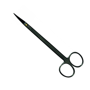 Ciseaux de qualité supérieure Titanium Kelly Straight 7 "Sharp/Sharp, Noir, Instruments ORL médicaux chirurgicaux dentaires Autoclavable CE - Product Image 1