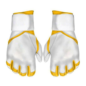 Guantes de bateo de béisbol palma de cuero suave tela transpirable diseño unisex hecho en fábrica precio barato a granel para uso en juegos - Product Image 1