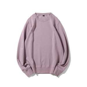 Venta al por mayor de manga larga de cuello redondo Crop Top Casual Loose Fit Workout Cropped Pullover sudadera para las mujeres - Product Image 6