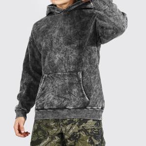 Nouveaux sweats à capuche cousus pour hommes avec lavage à l'acide sur mesure anti-rides respirant sweats à capuche pour hommes avec lavage à l'acide de haute qualité avec prix de gros - Product Image 3