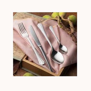 Nouveau Personnaliser Argent Plaqué Couverts Alimentaire Élégant En Acier Inoxydable Avec Plat Martelé Designer poignée Couverts Couverts - Product Image 1