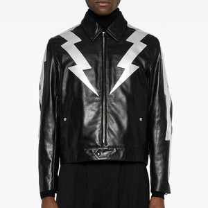 <b>Leather</b> <b>Jacket</b> OEM Custom Design Stand Collar Vintage Zipper <b>Leather</b> <b>Jacket</b> Outdoor Autumn <b>Long</b> Sleeve PU <b>Leather</b> <b>Jacket</b> - Product Image 2