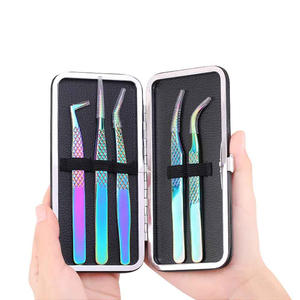 Pincettes professionnelles pour Extensions de cils, pinces à épiler le Volume à 90 degrés, meilleure prix - Product Image 5